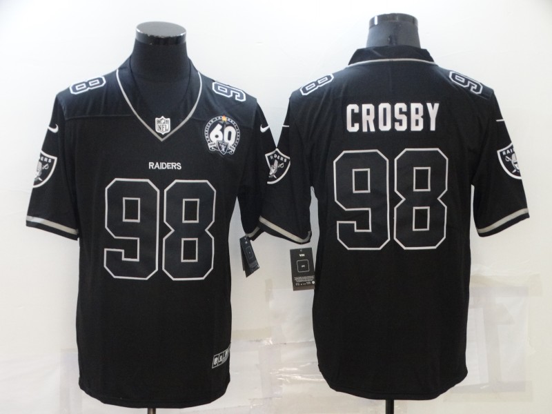 Men's Las Vegas Raiders Maxx Crosby #98 Black Alternate Jersey